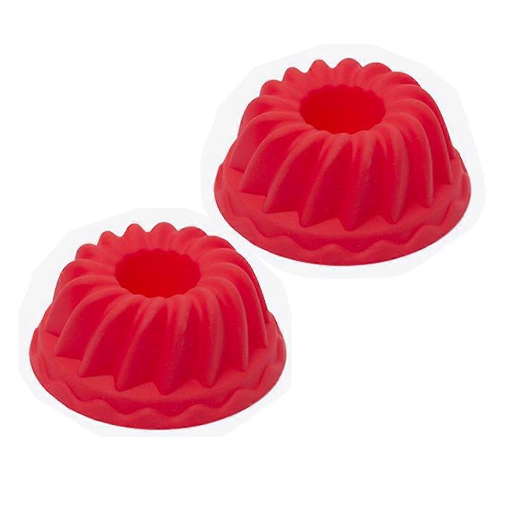 2Pcs Spiral Ring Cooking Silicone Mold Bakeware Kitchen Bread Cake Decorate Tool