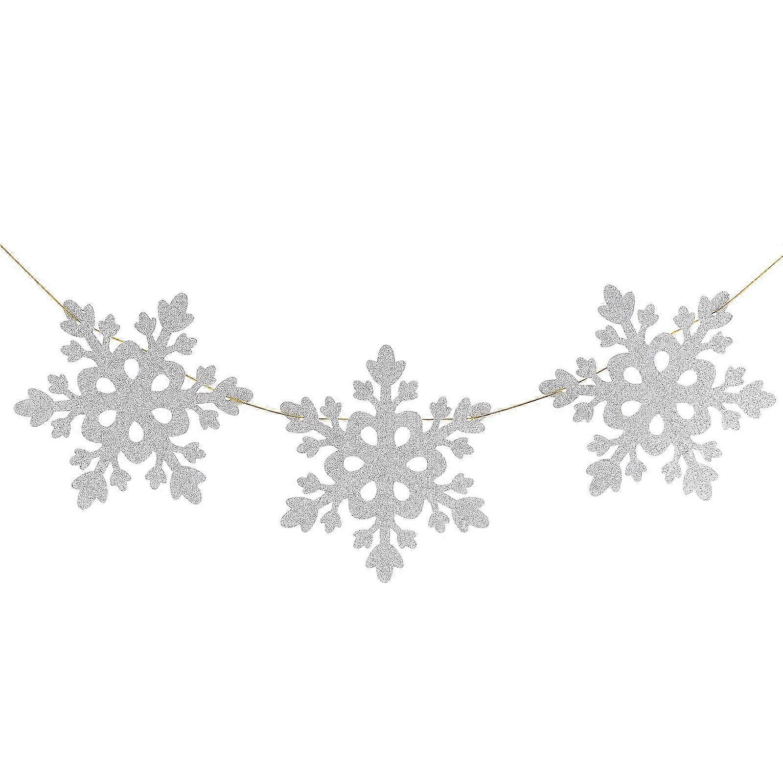 Snowflake Paper Banner | Party Decor Silver 1 Set