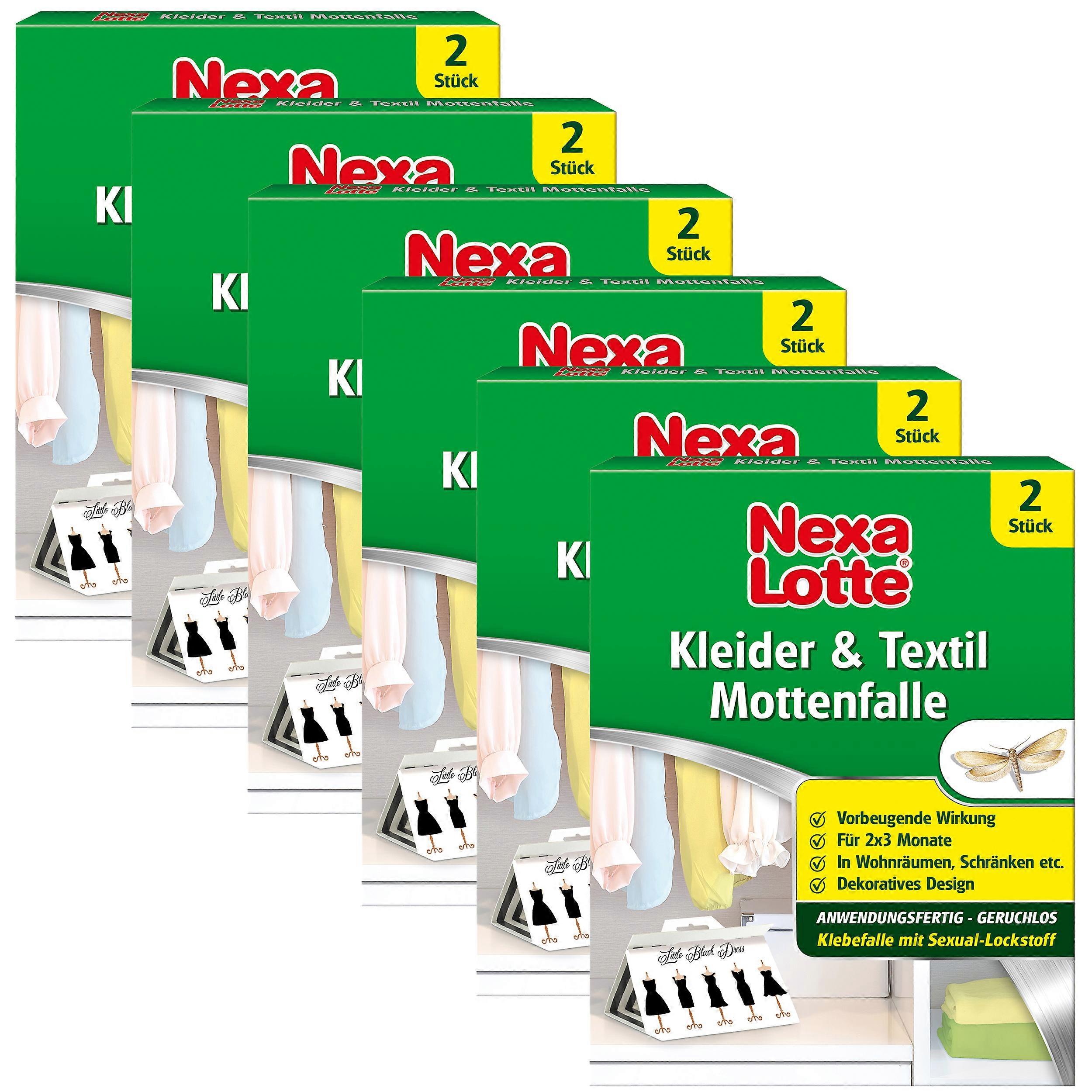6 x NEXA LOTTE® Clothes & Textile Moth Trap, 2 pieces