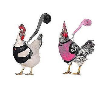 2pcs Chicken Harness And Leash, Modified Adjustable Breathable Harness Specially Designed For Chicken  Duck Goose Training And Walking, Comfortab-qwlk