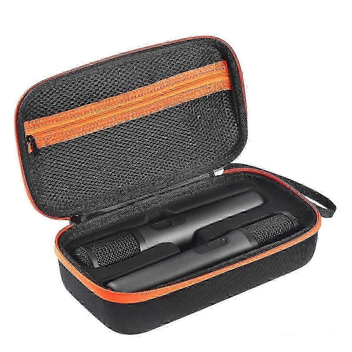 Microphone organizer compatible with JBL PartyBox with shockproof EVA case