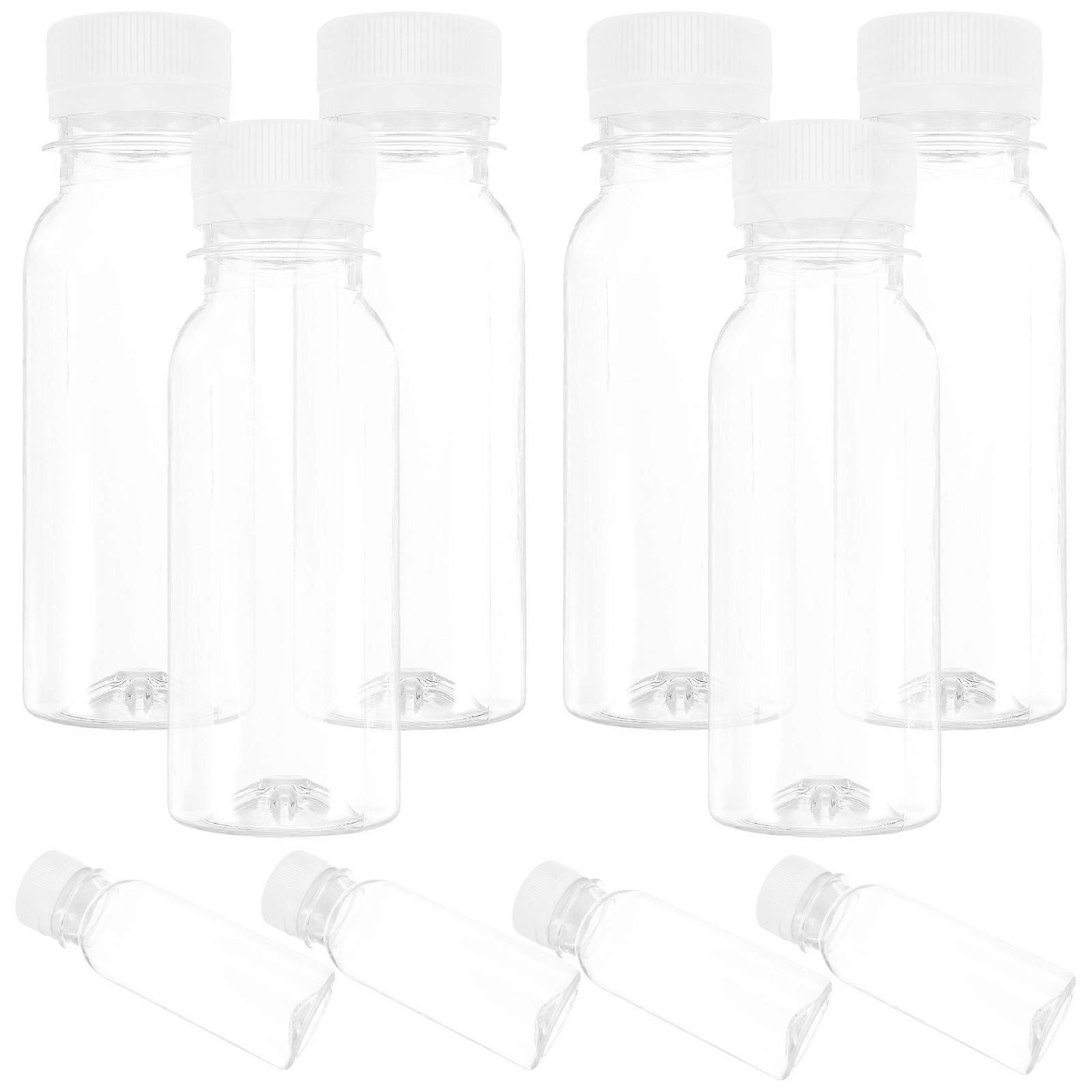 10Pcs Household Empty Bottles Multi-function Juice Bottles Convenient Milk Bottles