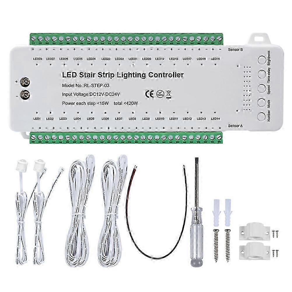 Stair LED Motion Sensor Controller Smart Stair Induction Controller Dimmer Stairway Light Controlle