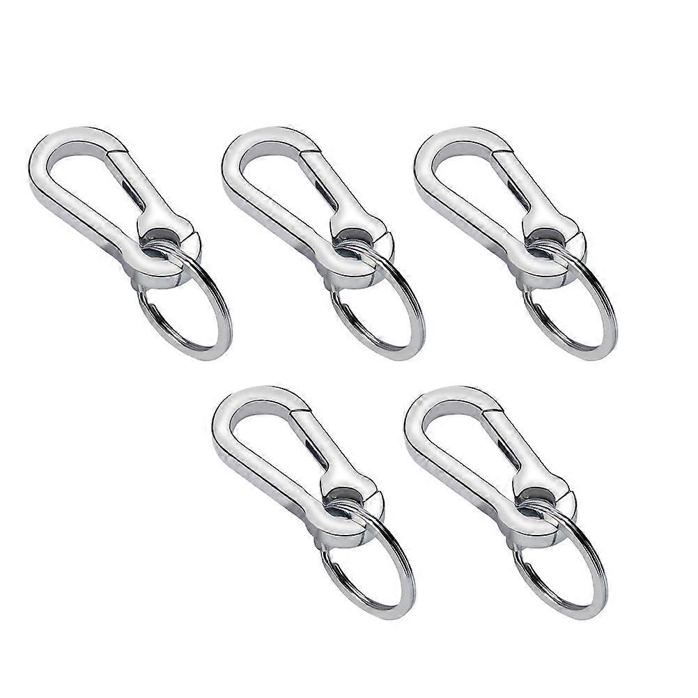 5pcs Simple Car Key Chains Practical Key Rings Creative Key Chains for Men