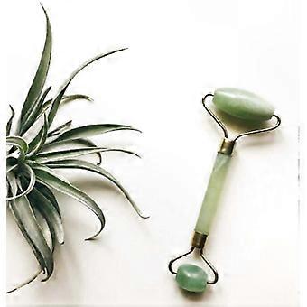 Face and Neck Skincare Massager, Dual-Ended Jade Roller with Cooling Natural Stones