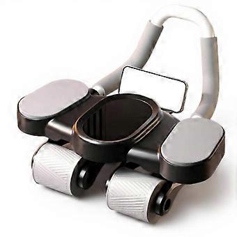 Four-Wheel Ab Roller, Smart Auto Return, Wide Thick, Elbow Support