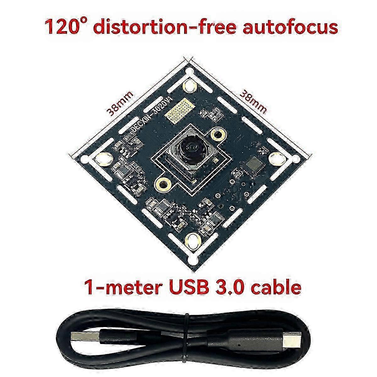 8MP USB 3.0 Camera Module with IMX179 Sensor, Auto Focus, Plug and Play