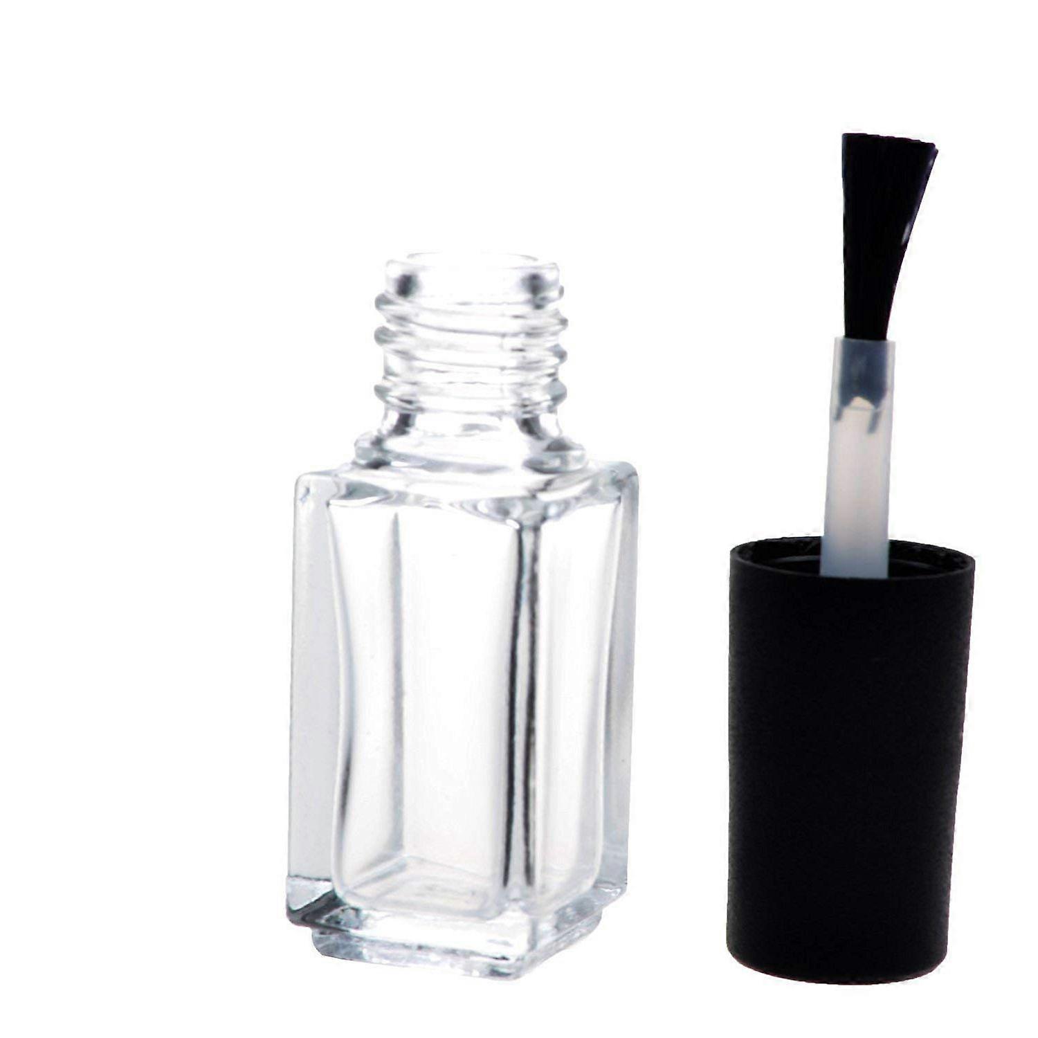 Empty Nail Polish Clear Bottles with Brush Cap (5ml 5Pack)