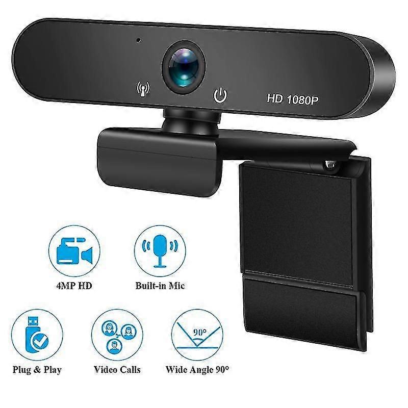 4k Webcam Full Hd 1080p Web Camera For Pc Computer Laptop Video Record