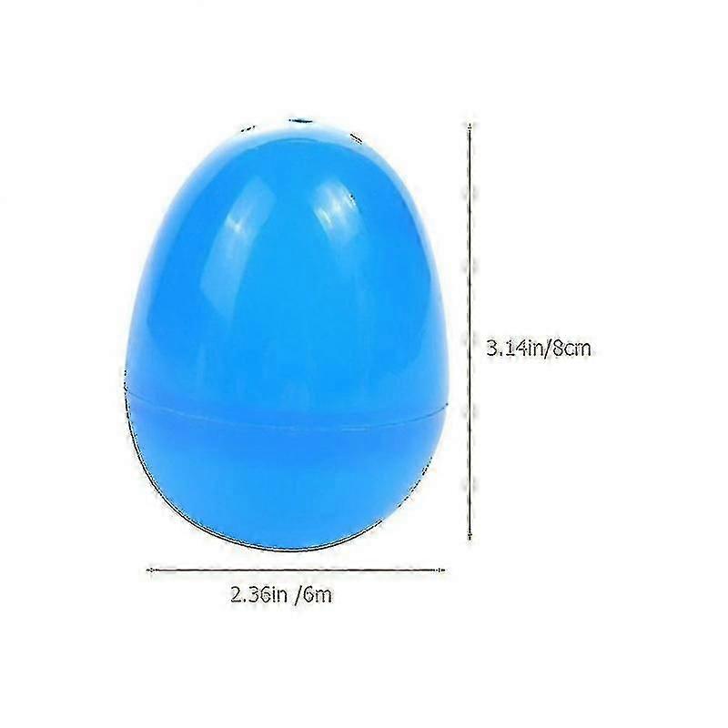 50pcs Plastic Easter Eggs Empty Easter Eggs Gift Wrapping Eggshells Random Color _Special Gift ping