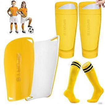 Soccer Shin Guards Set Complete Youth Gear Secure Shin Guards Comfortable Fit Socks