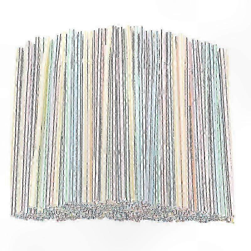 Flexible 8 Inch Multi-Colored Party Straws