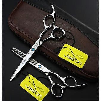 Hair Cutting Scissors Set with Thinning Shears, Ultra Sharp Japanese Steel Barber Kit 5.5 and 6.0 Inch