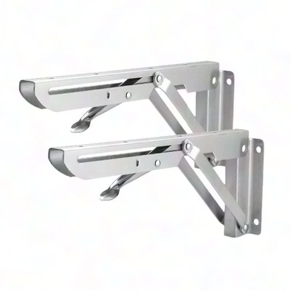 Heavy Duty Adjustable Wall Shelf Bracket - 12 Inch Triangle Support