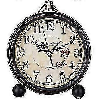 Gold Finish Silent Retro Table Clock