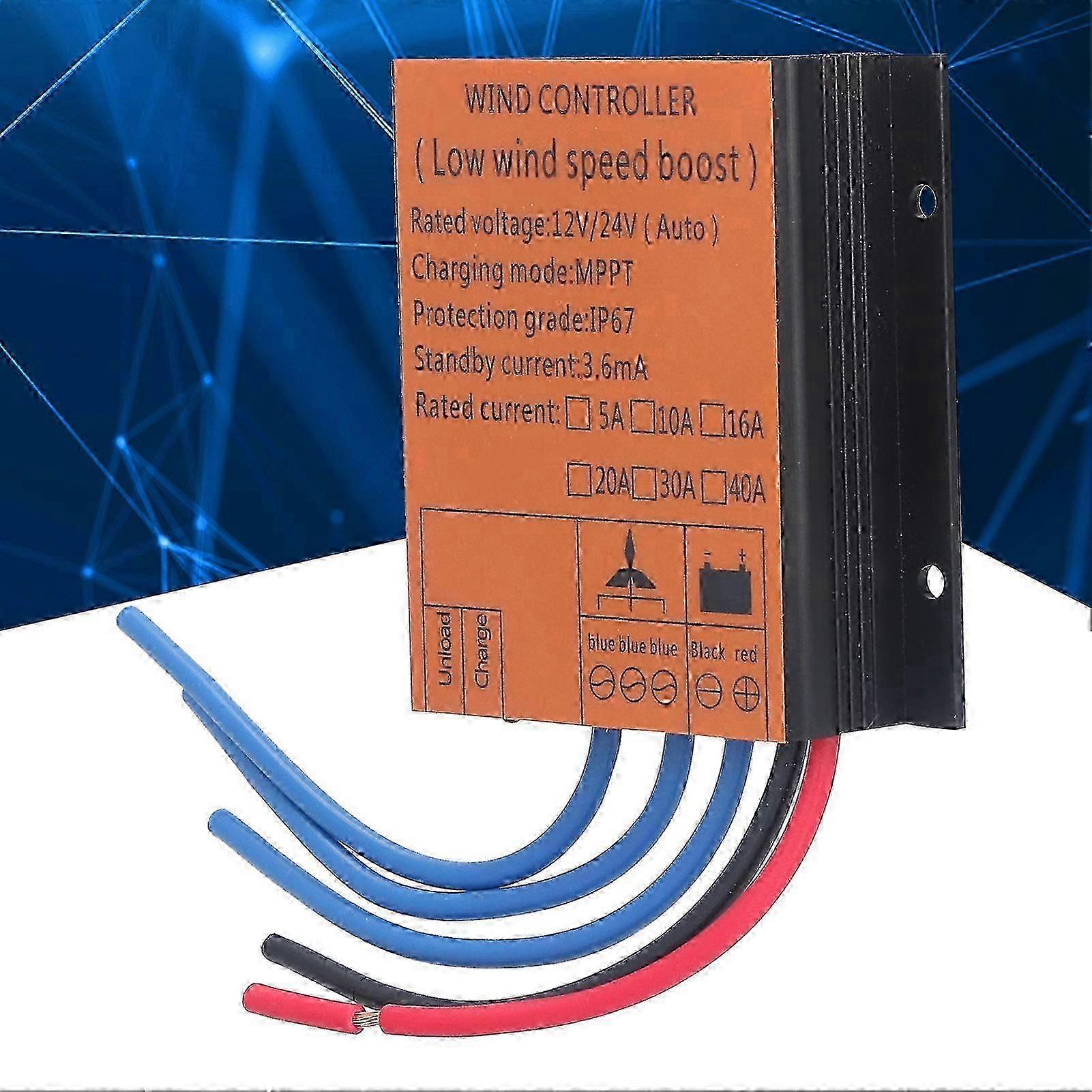 Wind Turbine Controller with MPPT Charge Regulator and LED Light[40A]