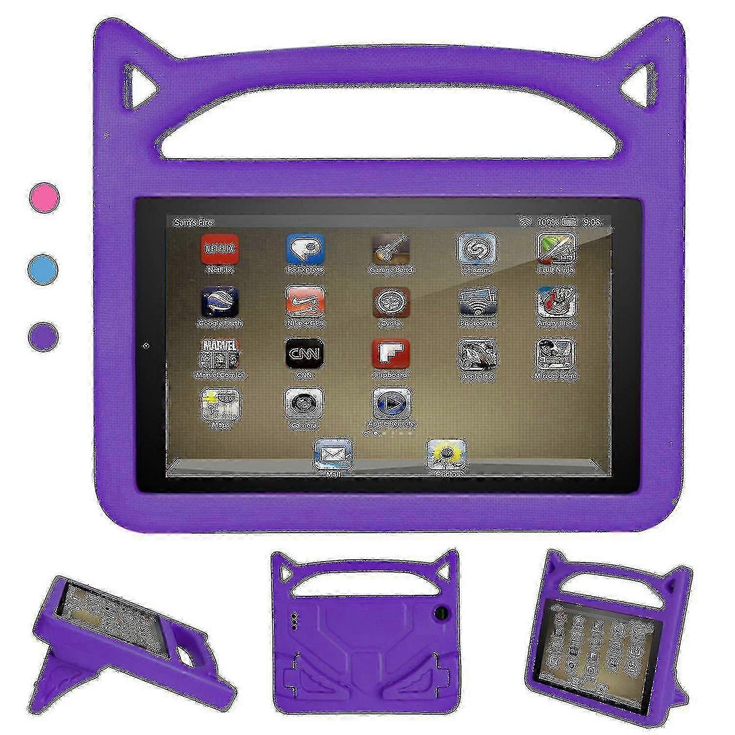 Fire 7 Tablet Case, Shock Proof Protective Cover Case Compatible Tablet