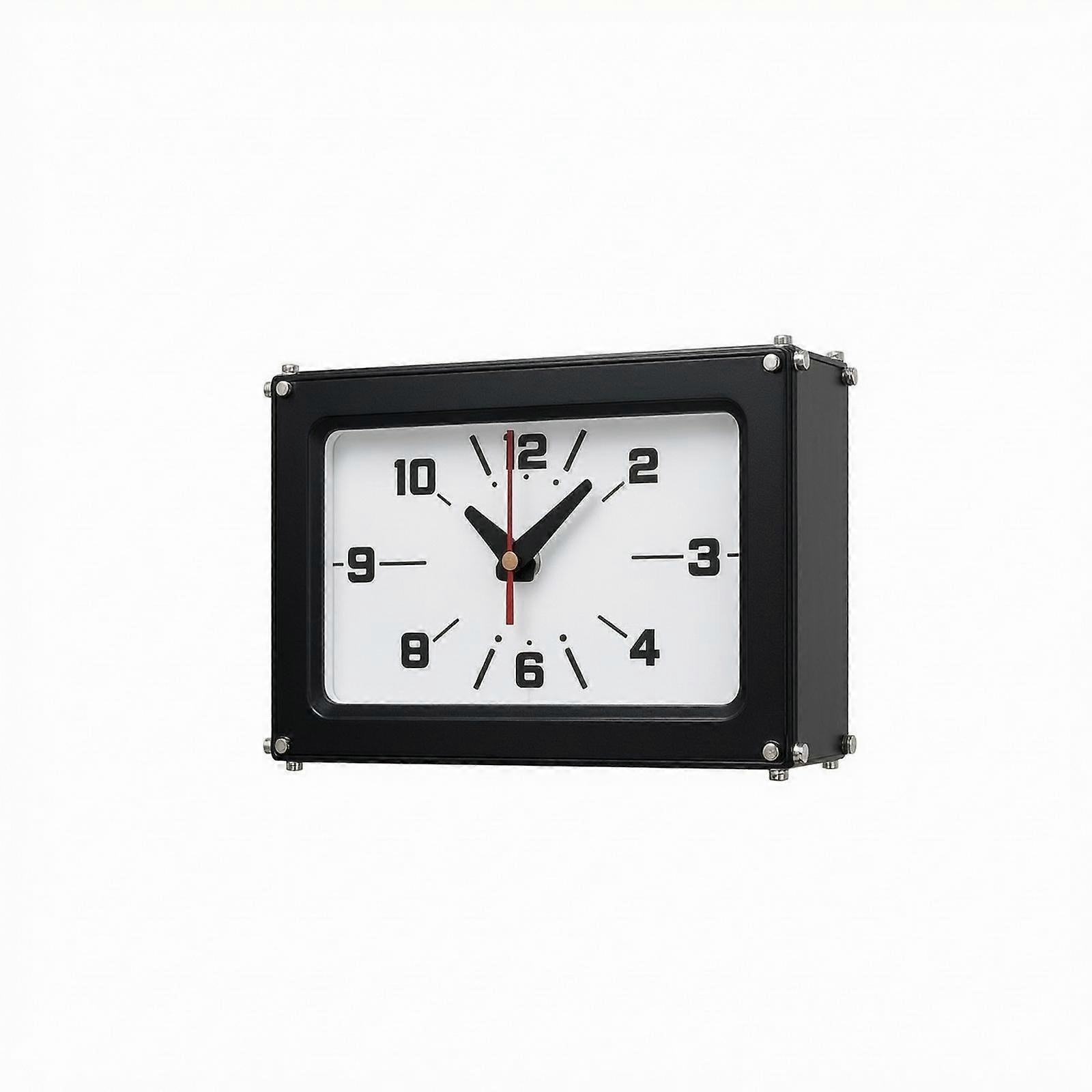 Double-Sided Clock with Analog Quartz Display Accurate for Hallway