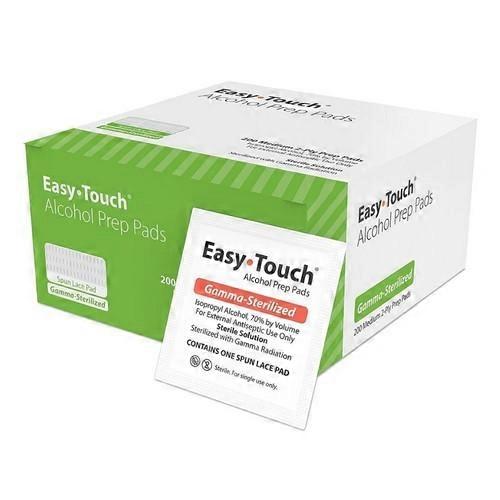Easy Touch Alcohol Prep Pads, 200 Each