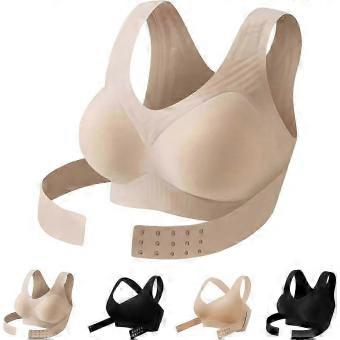 Posture Support Bra for Women, Full Coverage Seamless Wireless Bralette, Push Up -xxy