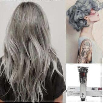 Go On 0/19 Hair Color Cream Fashion Permanent Punk Hair Light Gray Color Cream 100ML-SSZFV