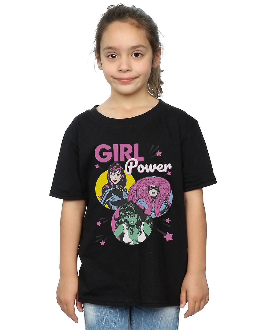 漫威漫画女孩女孩力量T恤