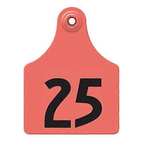Allflex Global Maxi Numbered Tags 1-25 Red, 1 Count