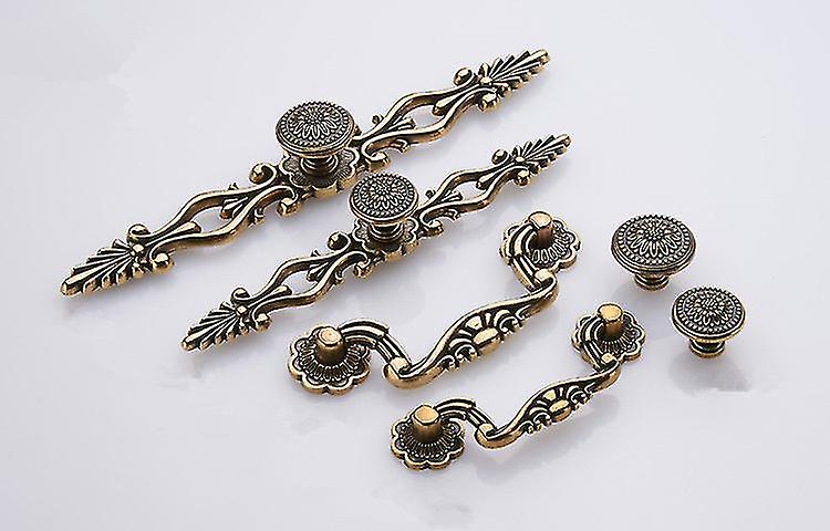 2pcs Lustrous Green Bronze 220 X 29mm Vintage Cabinet Drawer Pull Handle Knobs