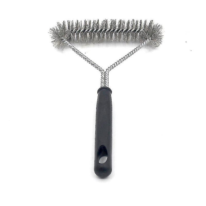 Triangular Wire Grill Cleaning Brush Utility Grill Brush 1 Piece Black