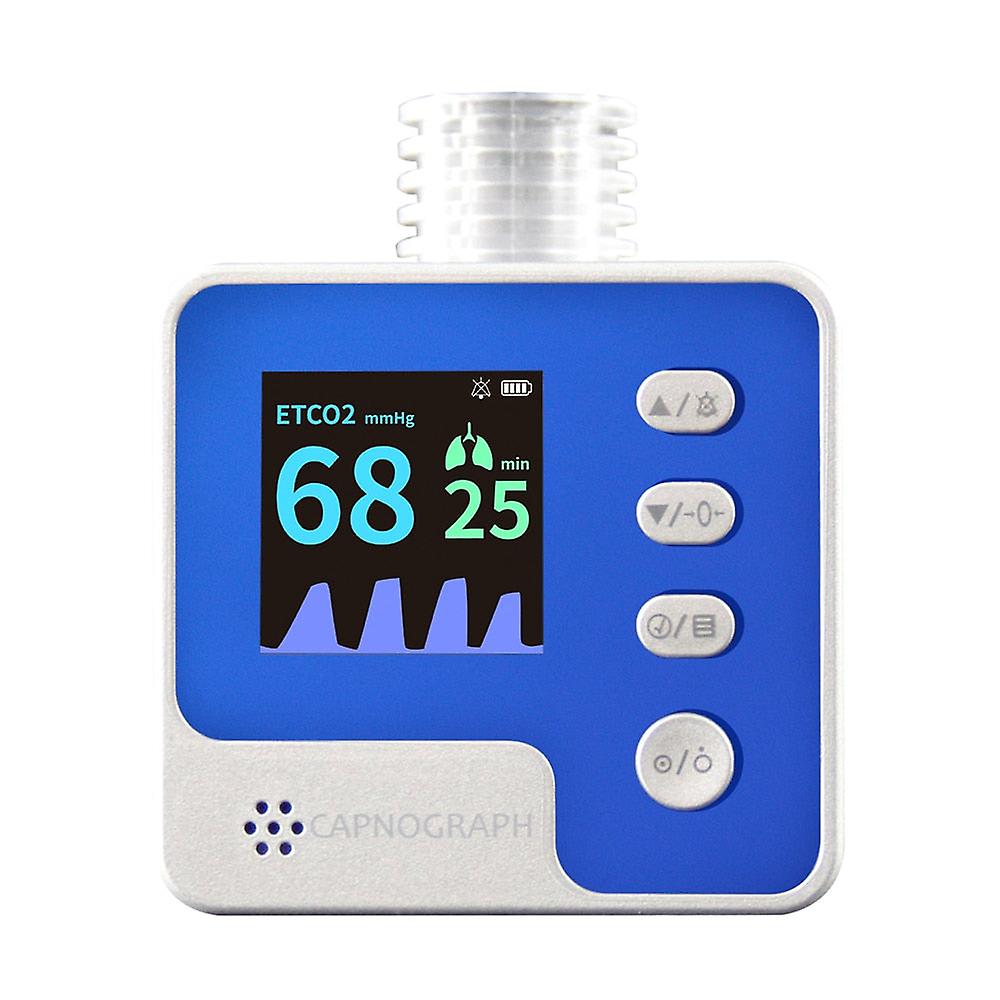 Portable Ca10m Audio-visual Capnograph Monitor End-tidal Co2 Respiration Rate Etco2 Mainstream Testing End-expiratory Co2 Meter