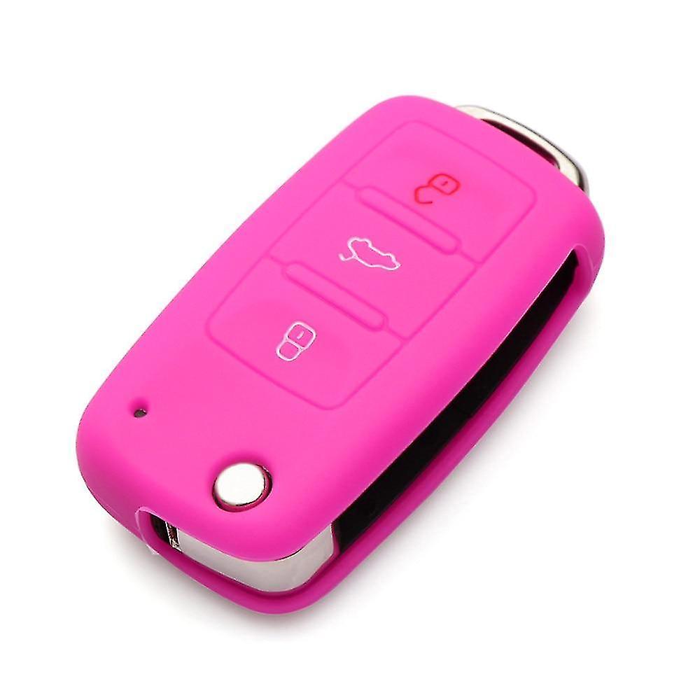 Roze Auto Key Case Button Silicone Key Cover