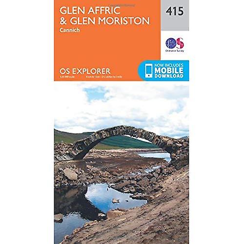 OS Explorer Map (415) Glen Affric and Glen Moriston