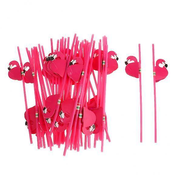 3x25pcs تيكي حزب فلامنغو البلاستيك القش هاواي لوا باروير بيتش بارتي