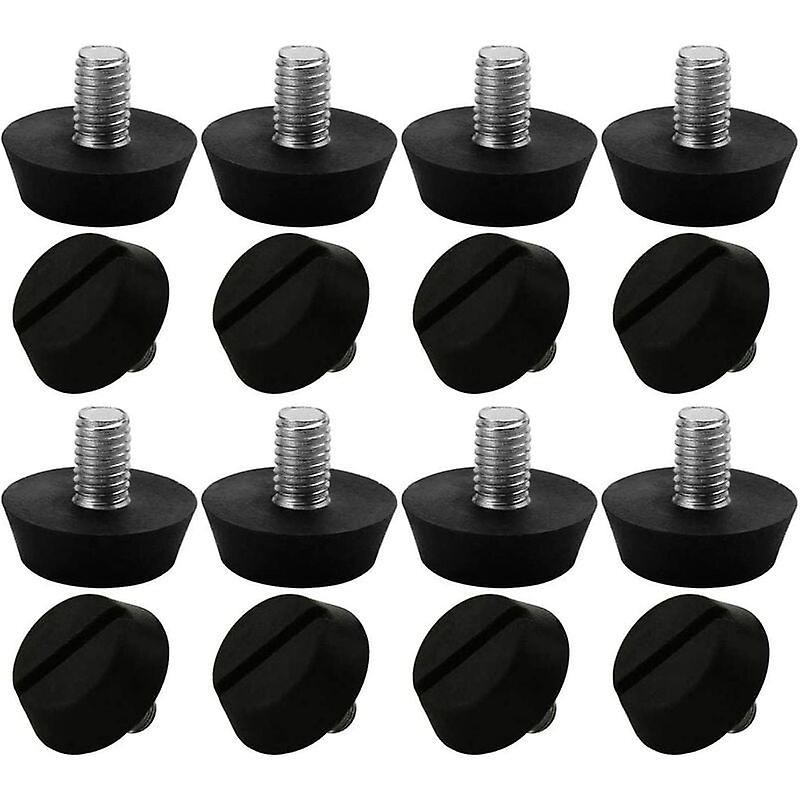 16pcs Adjustable Furniture Feet Leveling Glider Base Leg Table Chair Adjustable Floor Protector M6 x 10 x 20mm