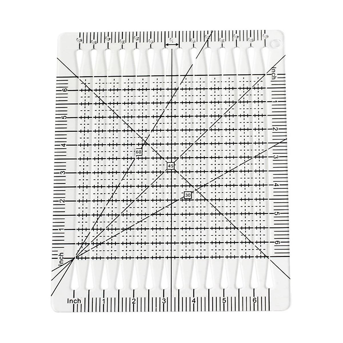 Quilt Cutting Ruler, 5 in 1 Quilt Cutting Ruler, Charming Shape Cutting Quilting Ruler and Template