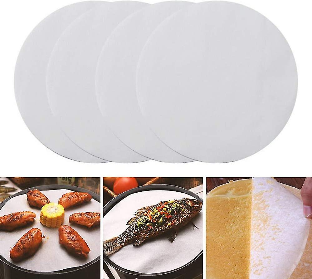 100pcs 8 Inch Non-stick Baking Parchment Paper Circles Sheets Cake Tin Liners