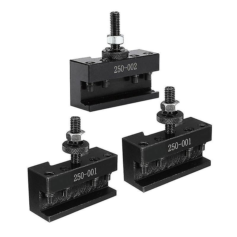 3 Pcs Quick Tool Change Holder Turning Facing Lathe Parting Blade, 2 Pcs 250-001 & 1 Pcs 250-002