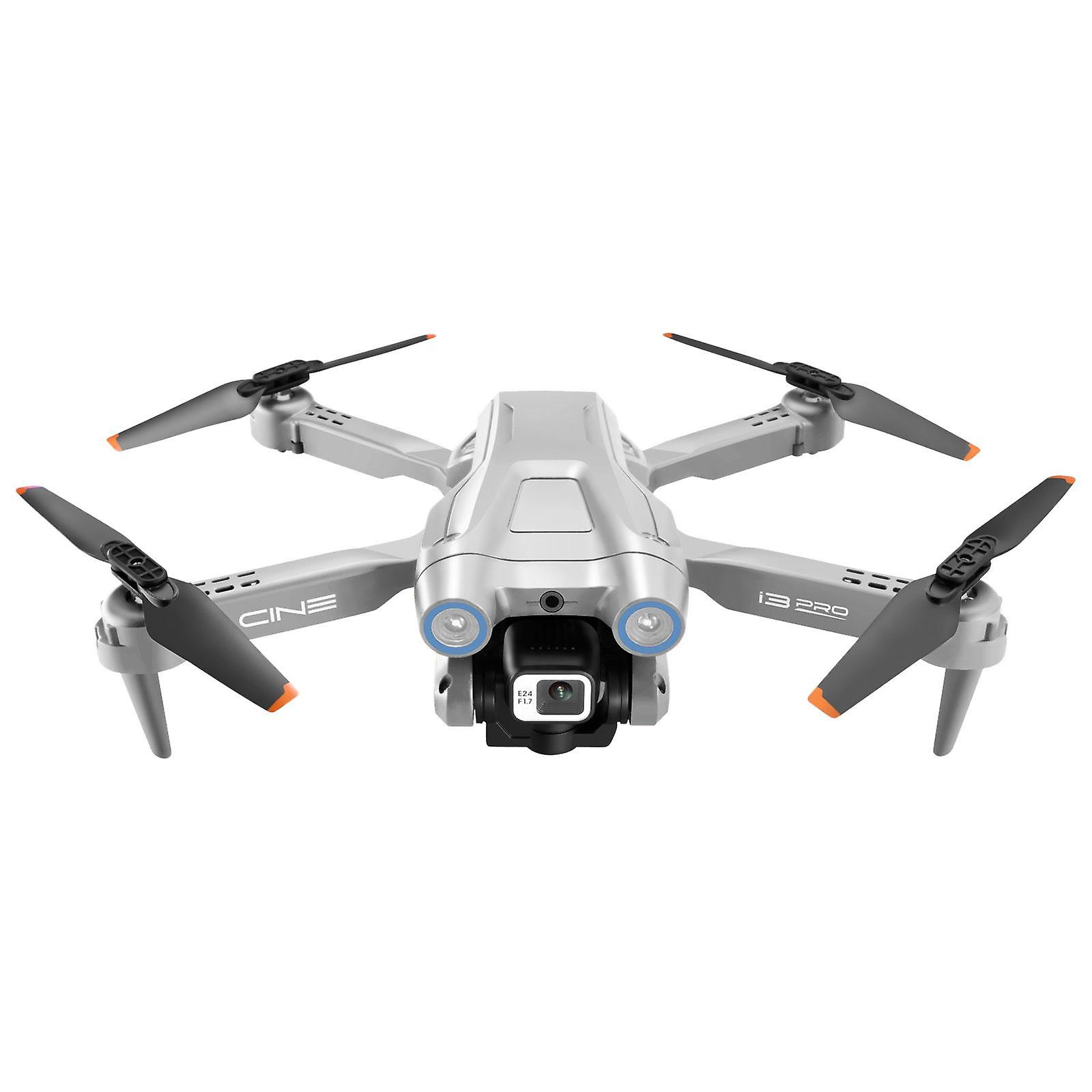 Portable RC Drone with 4K Cameras Mini Helicopter Drone for Beginners Boys Gray 3 Batteries