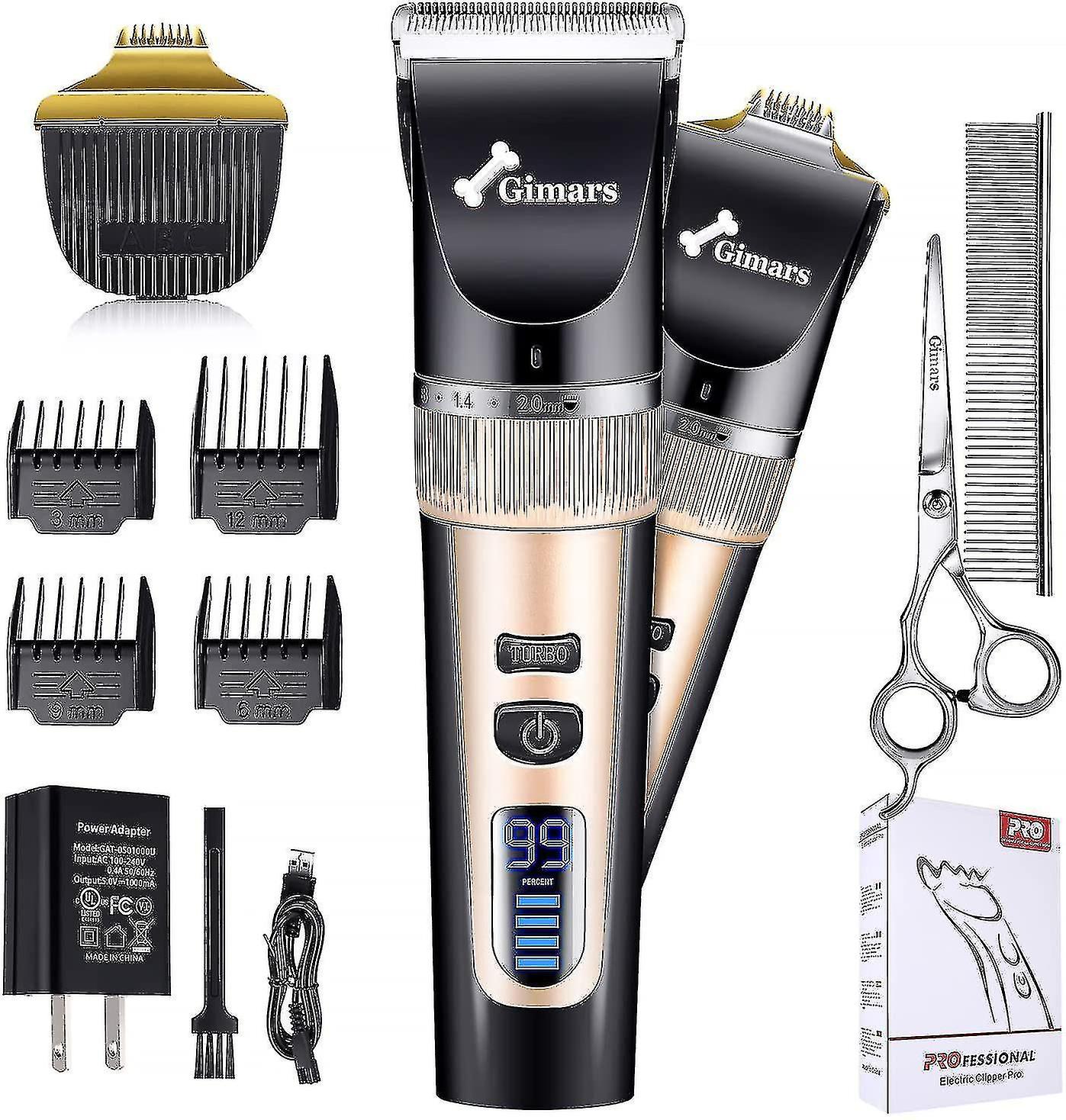 Kryc-in 1 Powerful 3.0 Motor Sharp 33 Teeth Blade Cordless Dog Shaver Low Noise Trimmer, Rechargeabl
