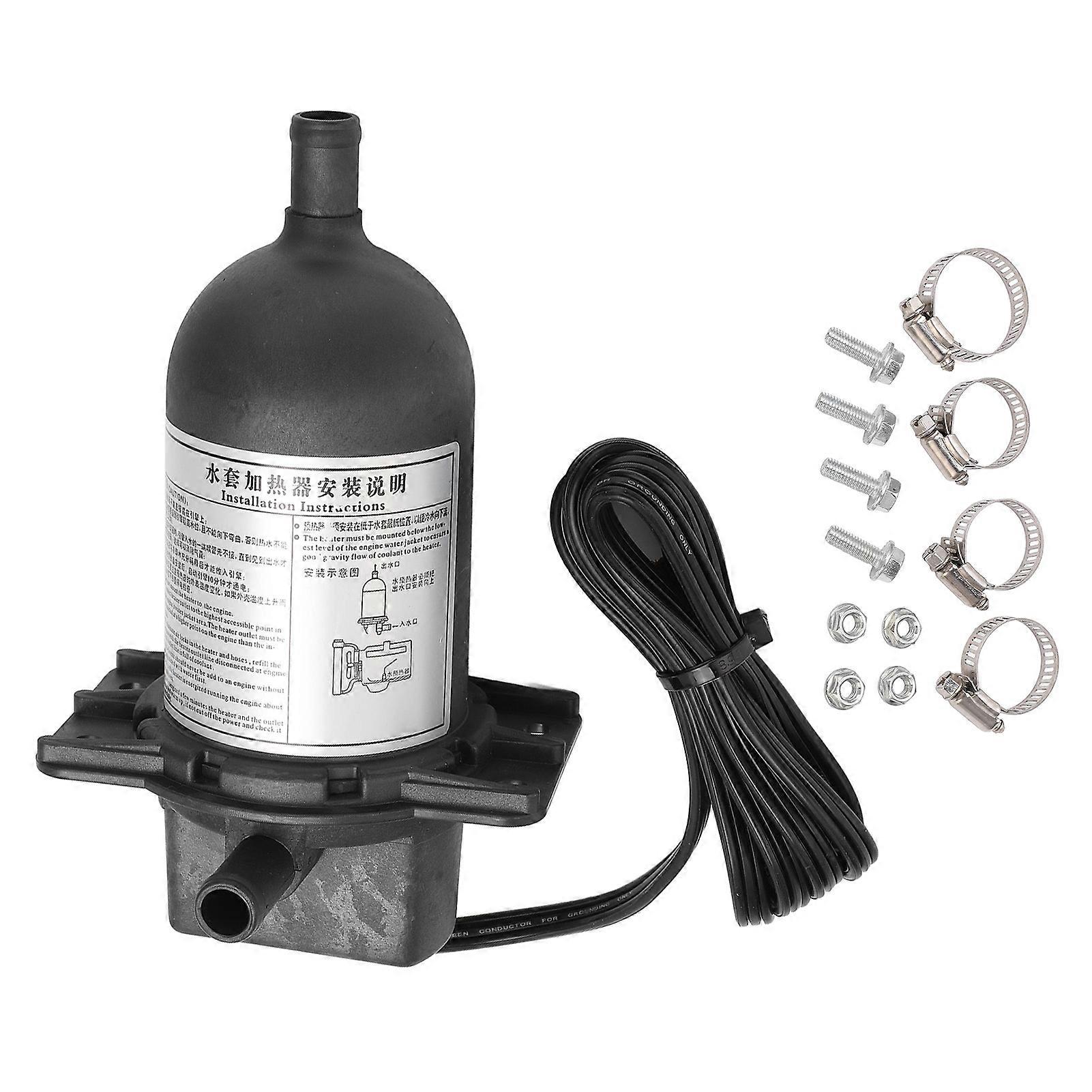 1000W Engine Coolant Heater Self Circulation Startup Heater for Diesel Generator Preheating 240V