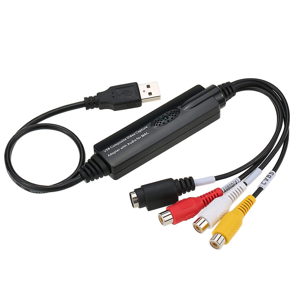 USB Video Audio Capture Grabber Recorder Adapter Card for MAC OS 10.4 - 10.12 Camcorder VHS Tape VCR