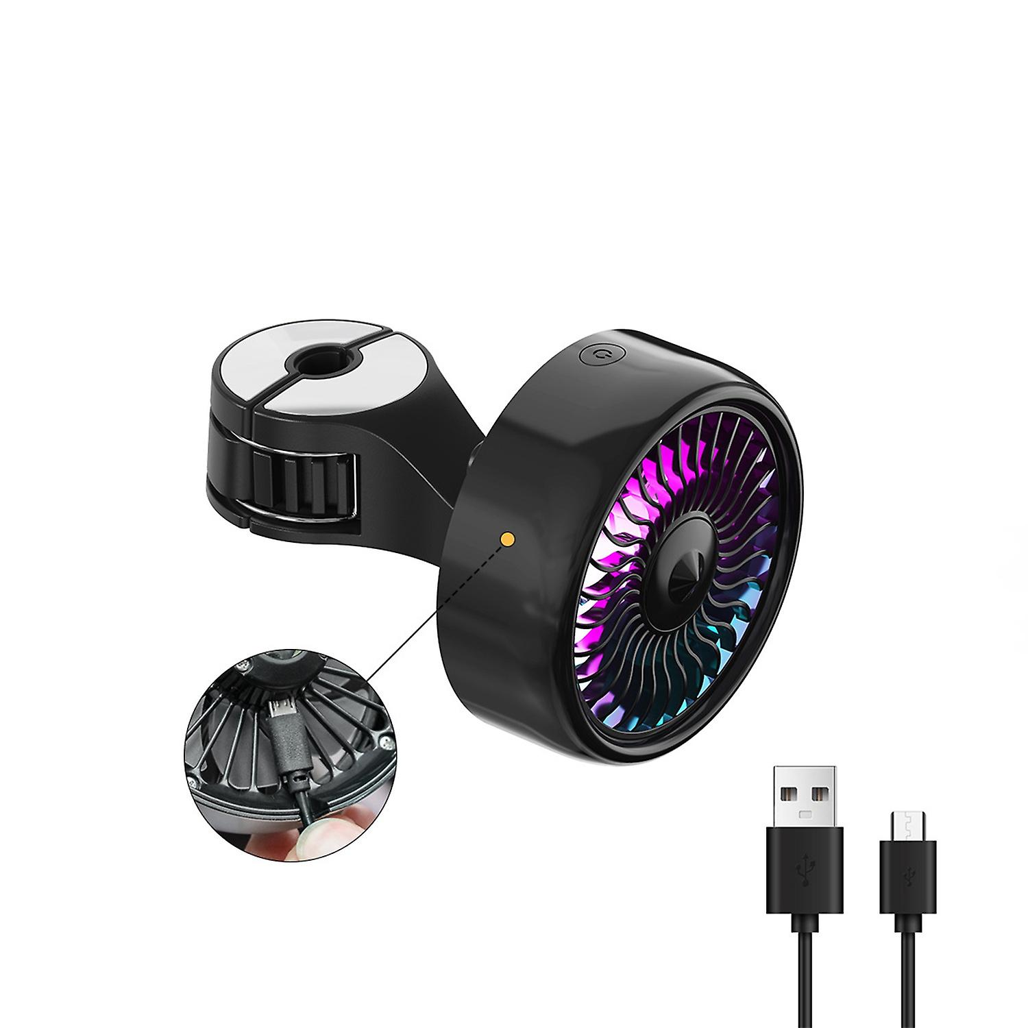 Auto Truck Fan with USB Charging and Strong Hooks for Rear Seat