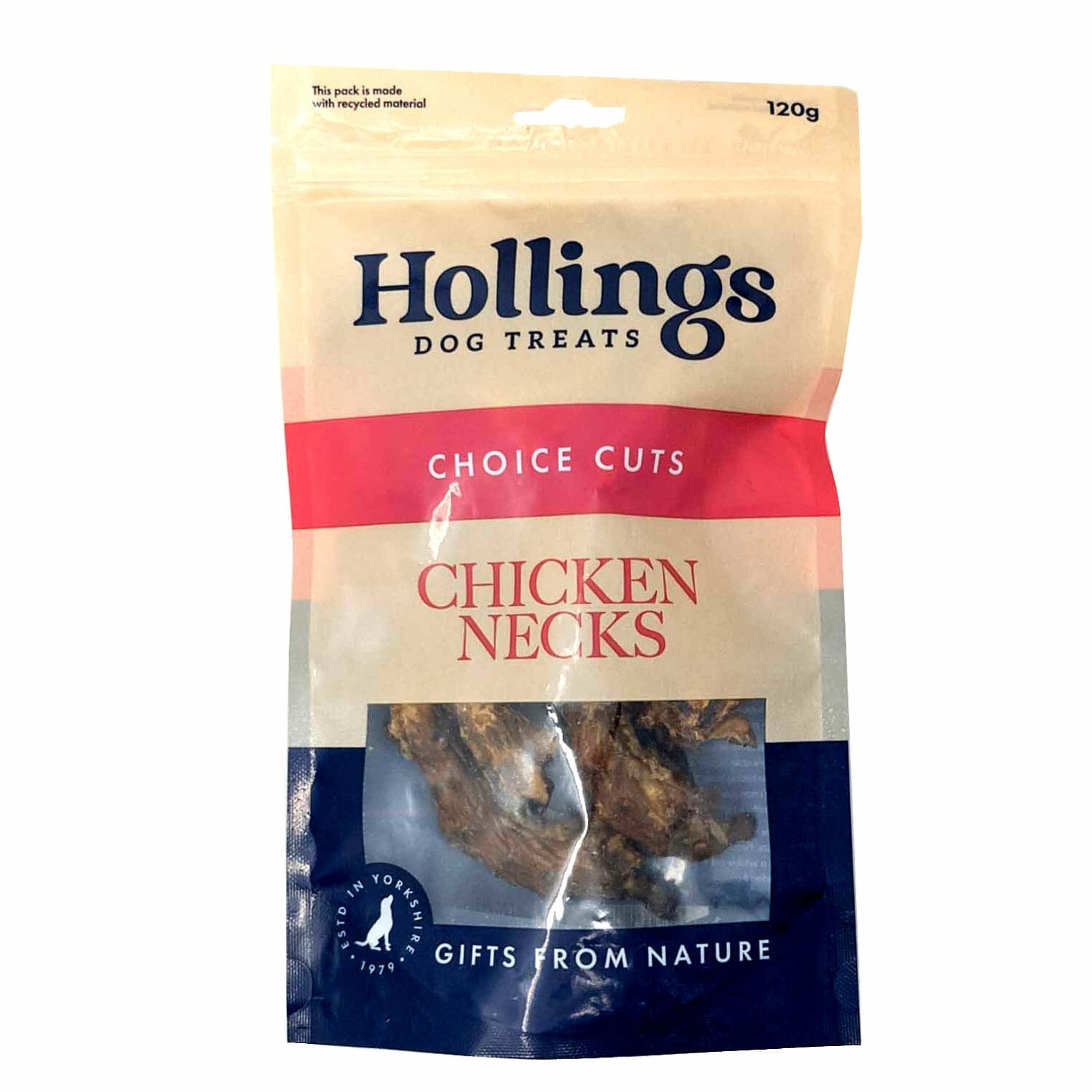 Hollings 100% Natural Chicken Necks 2 x 120g