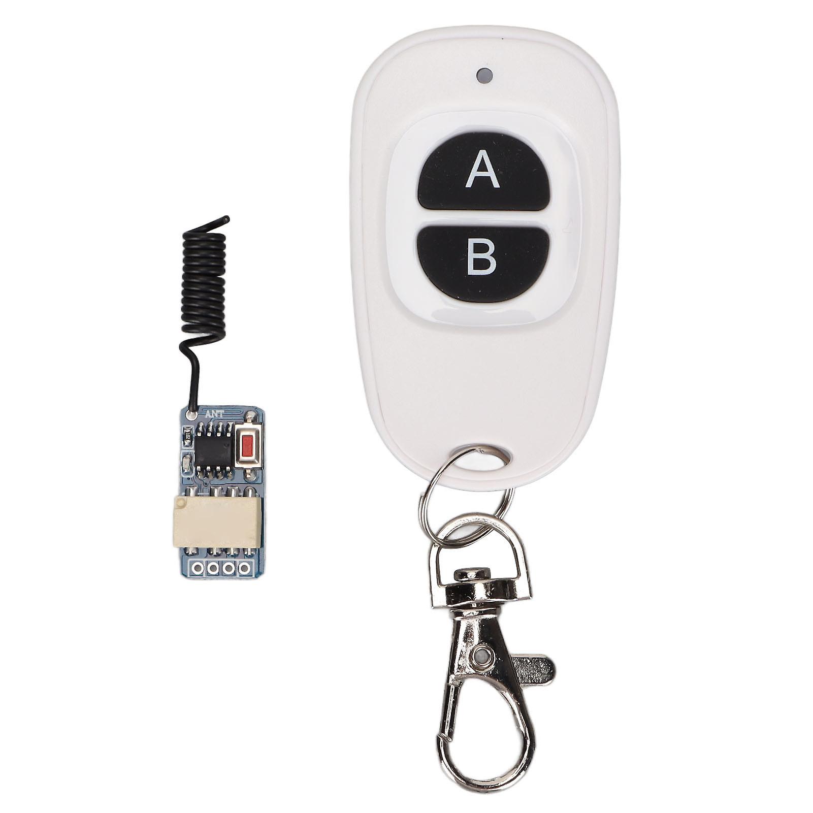 Versatile 433MHz Wireless Relay Switch with Remote Control for DC 3.7V-12V Systems