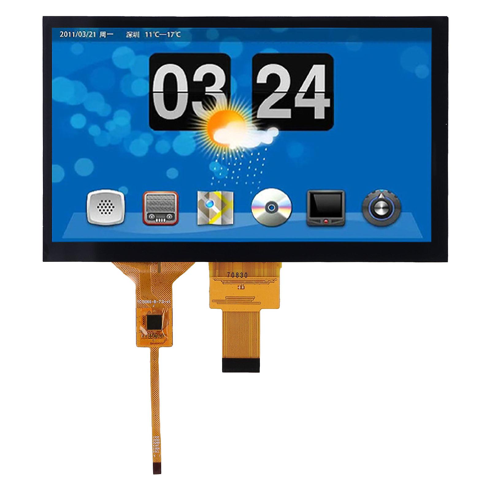 7 Inch LCD Screen Capacitive Touch Screen IPS Industrial Display Panel with IIC USB Interfaces