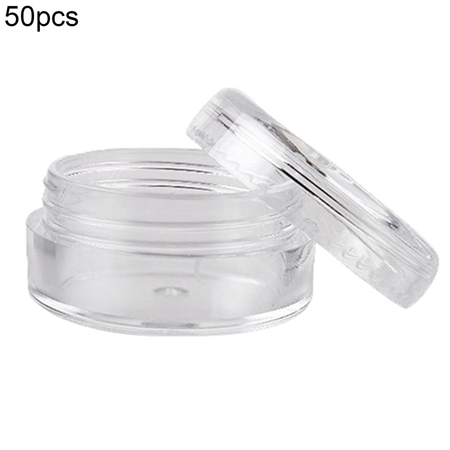 50Pcs/Set 2.5ML Storage Box Easy to Clean Widely Applied Small Size Cream Sample Make-up Storage Box