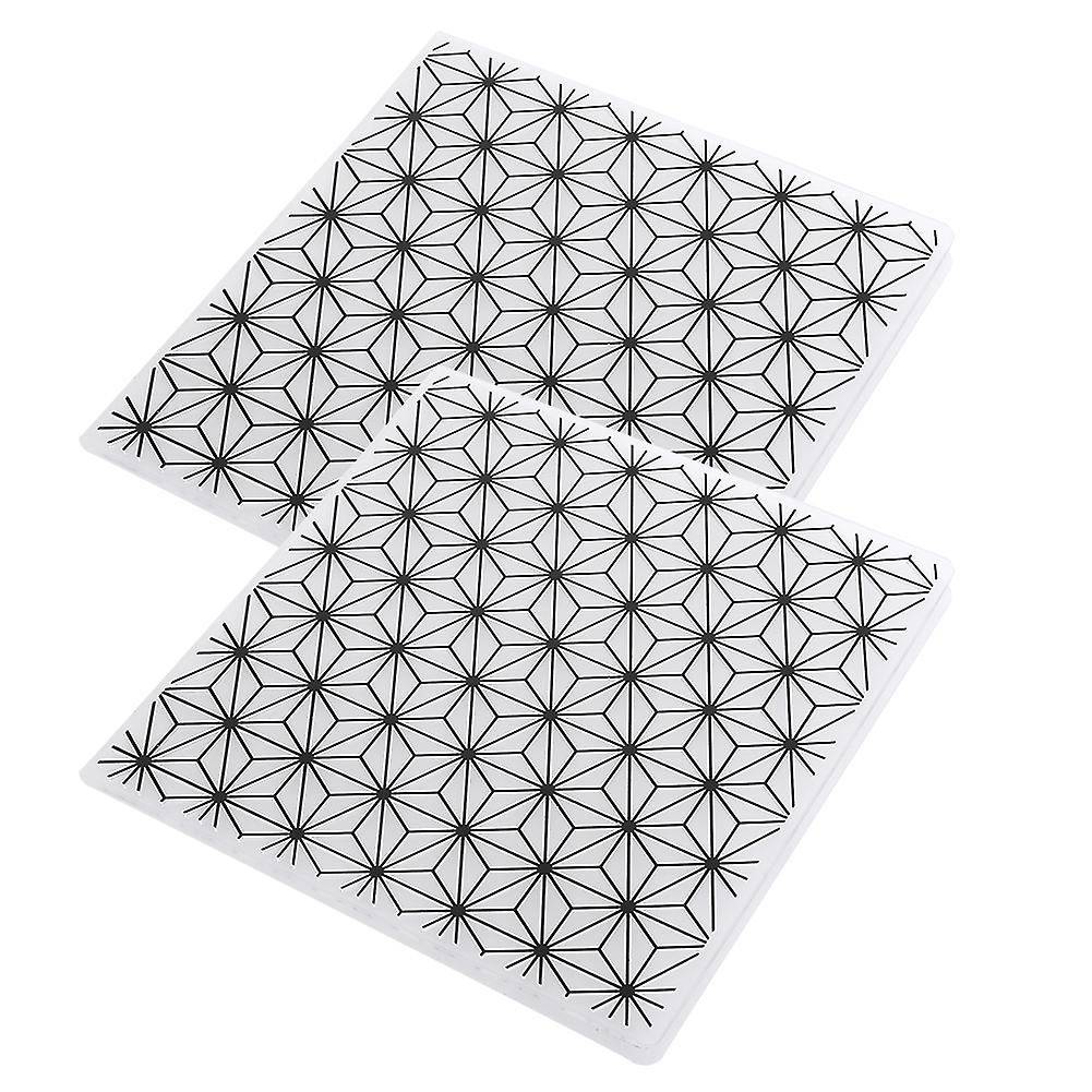 2pcs Embossing Folders Concave Convex Scrapbooking Template for Handcraft Photo Album Decoration Card DIY(EM198 )