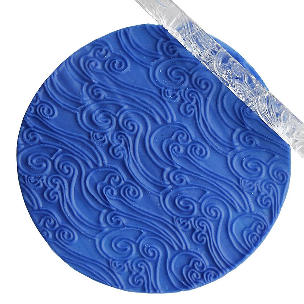 High Quality Acrylic Rolling Pin 28# Pattern 16x1cm FDA Approved