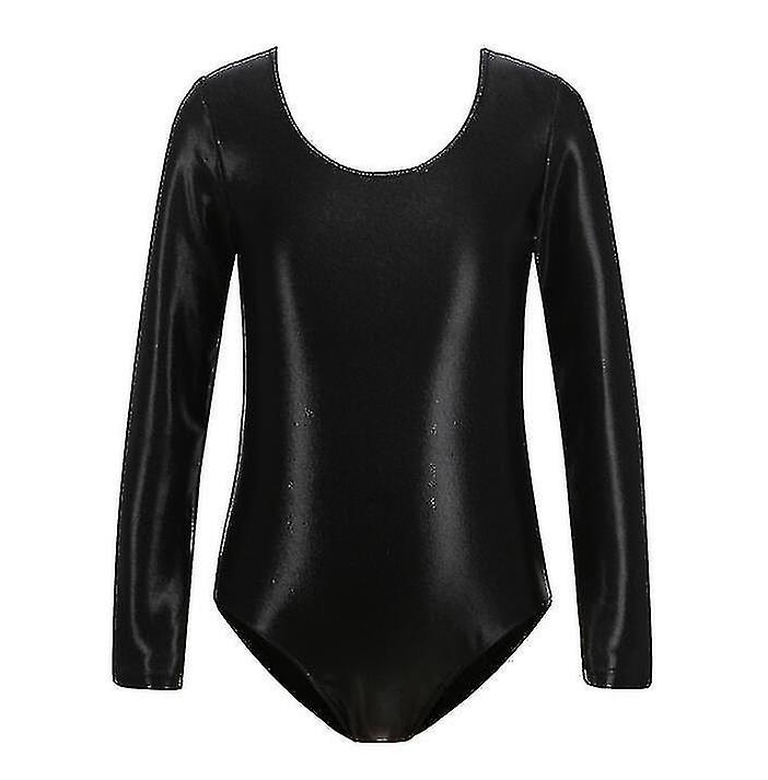 Fete cu maneca lunga Shiny Dance gimnastica Leotards Bodysuit