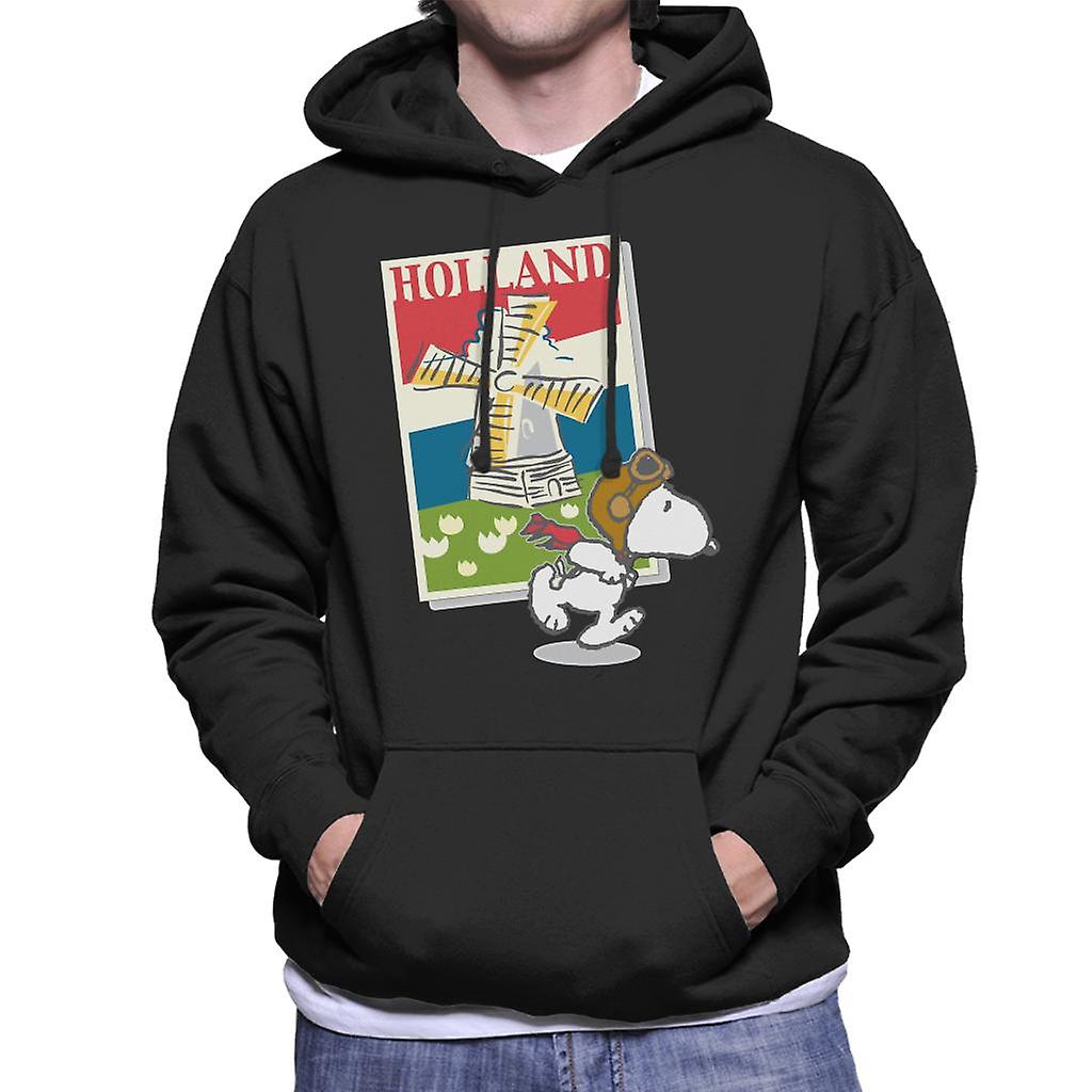 Peanuts Snoopy In Holland Men's Hooded Sweatshirt